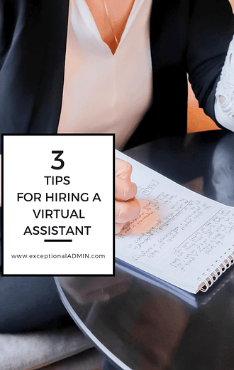 3 Tips for Hiring a Virtual Assistant Blog Post